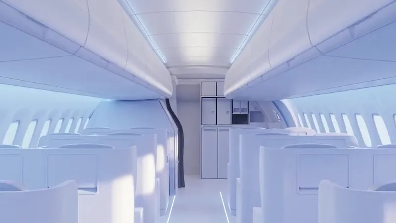 Airplane cabin interior