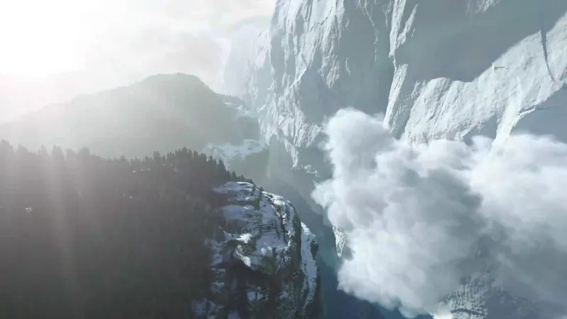 Mountains above the clouds
