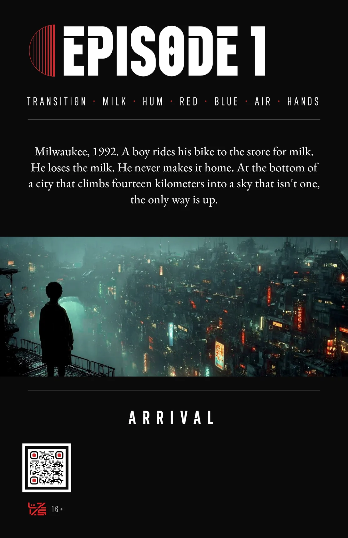 The back cover of Episode 1: Arrival